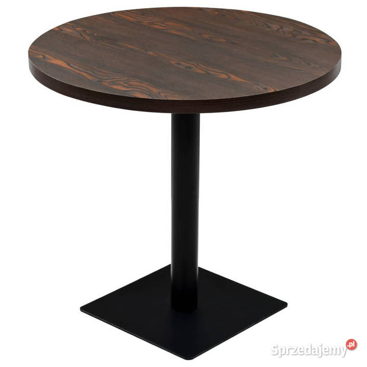 Stolik bistro z MDF stalowa podstawa 80x75