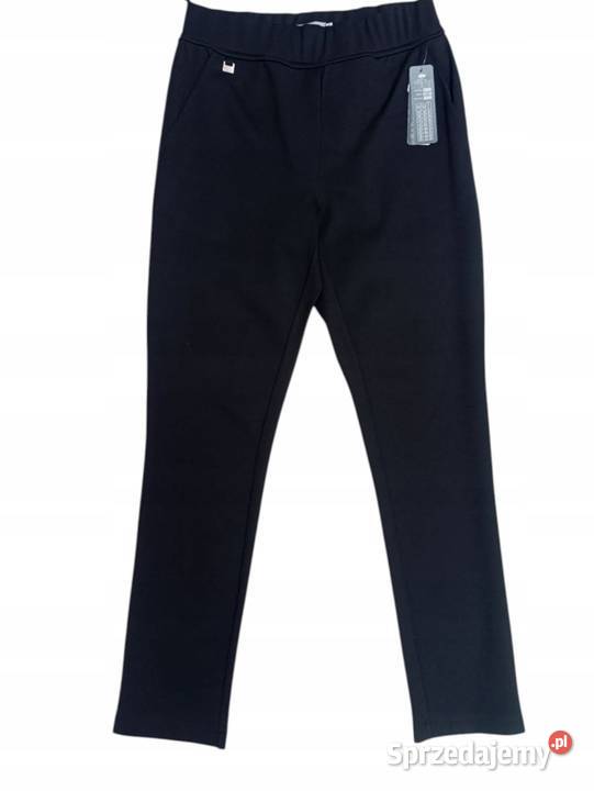 Spodnie damskie MiR proste z kieszeniami na