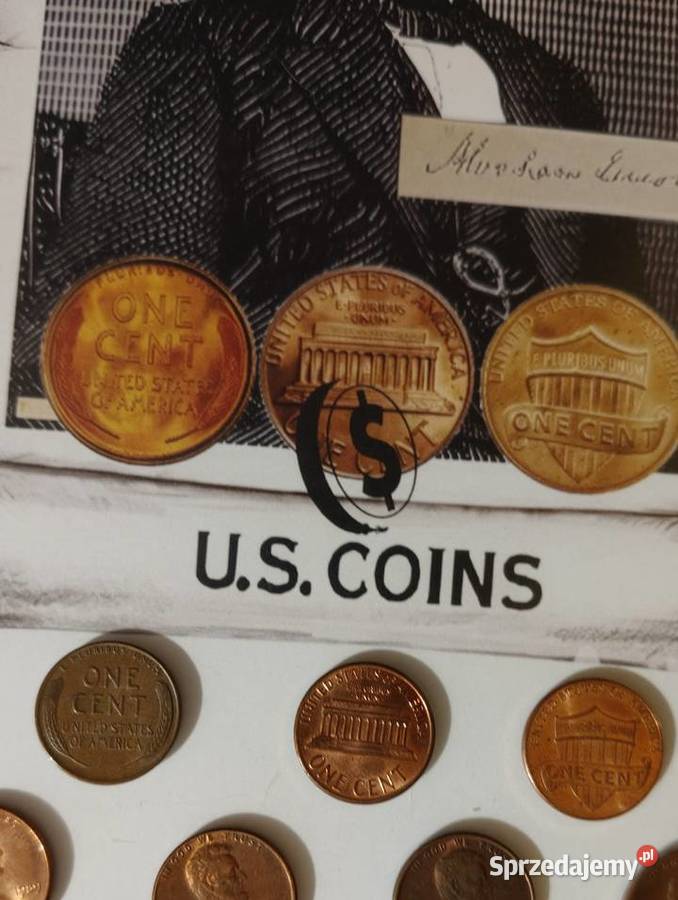 1 cent USA monety w Ramce FOLDER małopolskie Kraków