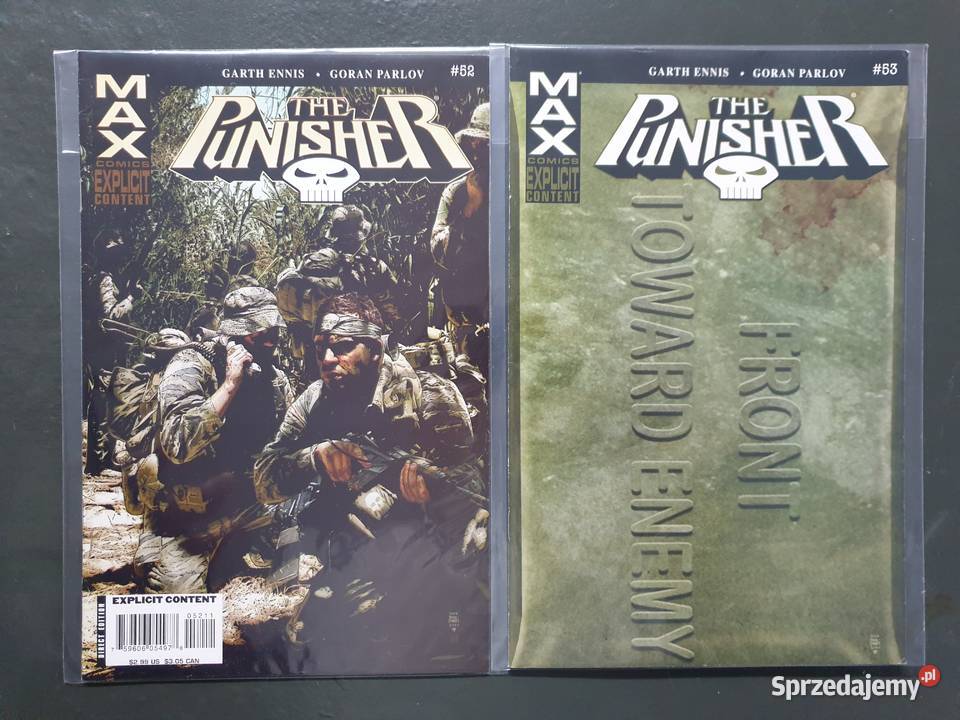 The Punisher 13 oryginalnych komiksów Marvel USA Gdynia