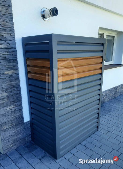 Osłona pompy ciepła 80x50x200 antracyt jasny Klimatyzatory