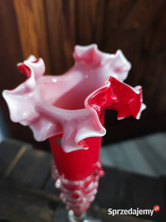 Czerwony wazon Murano Żagań sprzedam