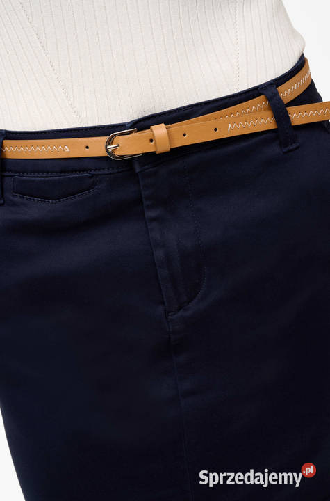 NOWA spódnica mini z paskiem granatowa granat S Rozmiar 36(S) mazowieckie Warszawa