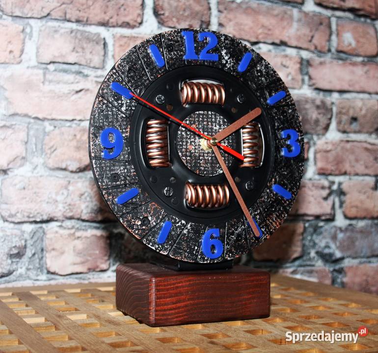 Zegar stojący sprzęgło scrap metal art loft Dębica sprzedam