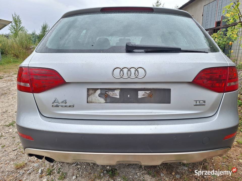 AUDI A4 B8 ALLROAD 0812 LX7W ZDERZAK KLAPA LAMPY osobowe Łosieniec