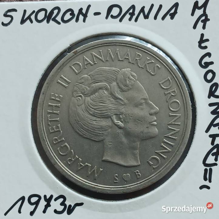 5 Koron Dania 1973 r Małgorzata II Konin