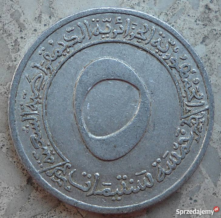 ALGIERIA5 CENTIMES 197073 r Numizmatyka Legionowo sprzedam