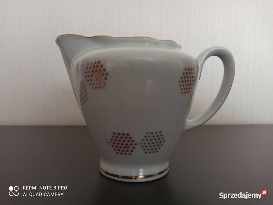 Mlecznik z porcelany Porcelana i szkło Warpechy Stare