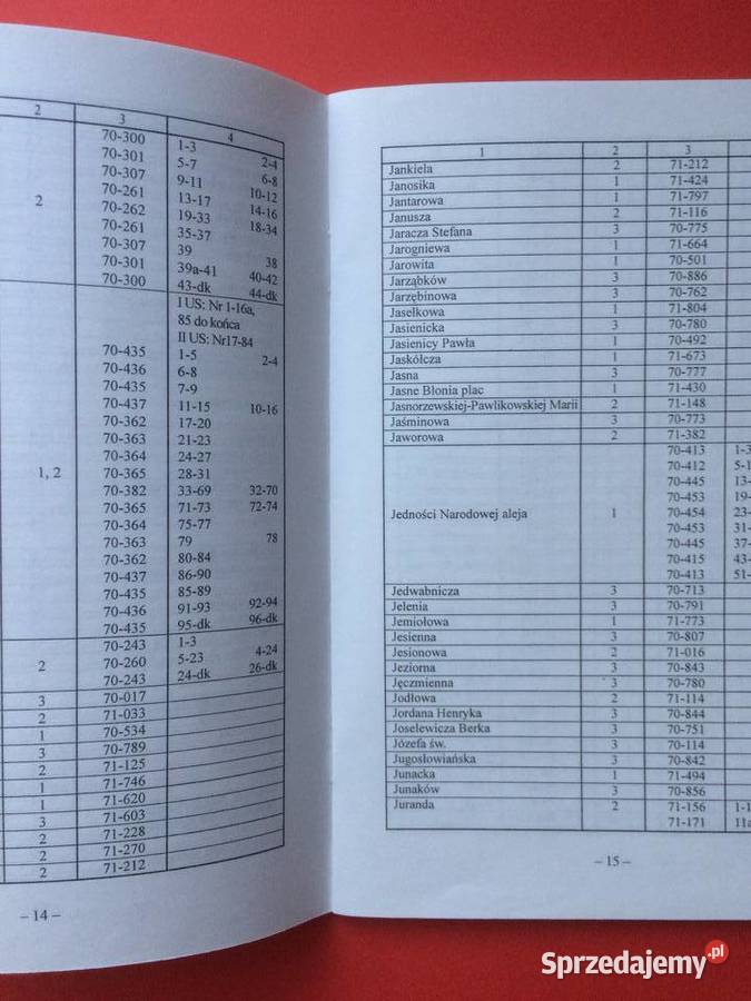 357 Wykaz Ulic I Placów Szczecina Według US Antykwariat