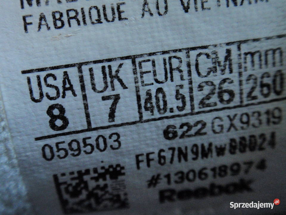 Buty Reebok classic Leather biało szare EUR 405 Męskie Kielce