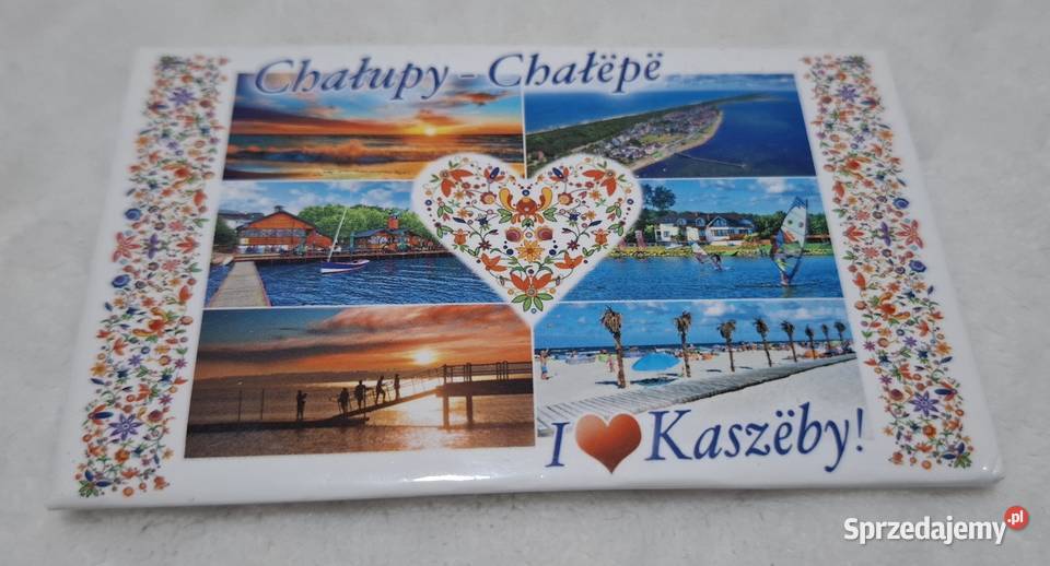 Magnes na lodówkę Chałupy I Love Kaszuby 9x55 Czeladź