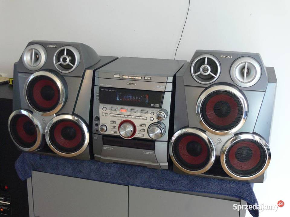 Wieża Aiwa kolumny RDS AUX CD DOSTAWA Jasło