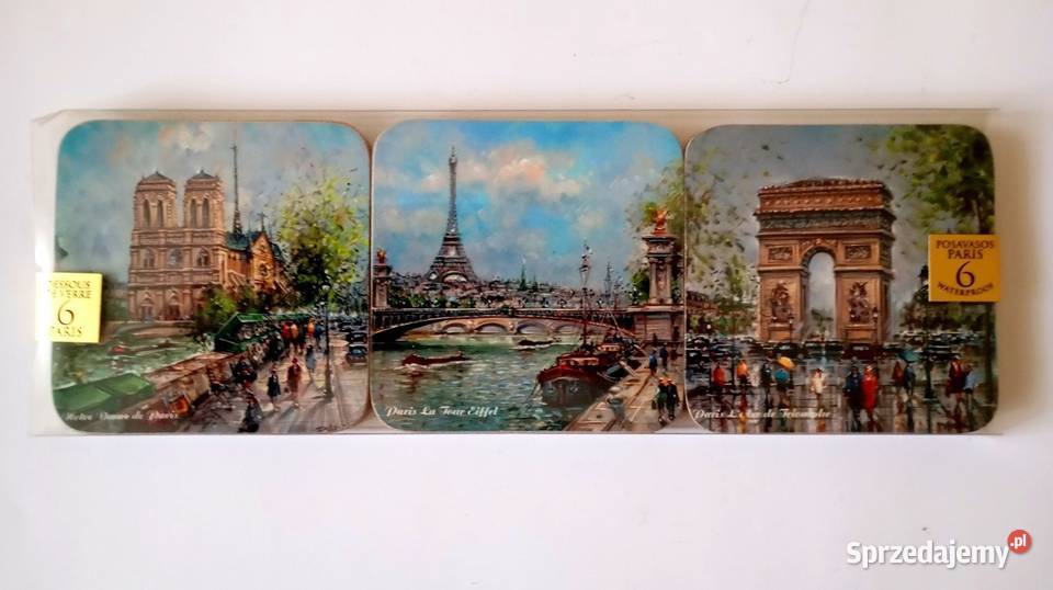 Podkładki pod szklanki z Paryża mazowieckie Warszawa