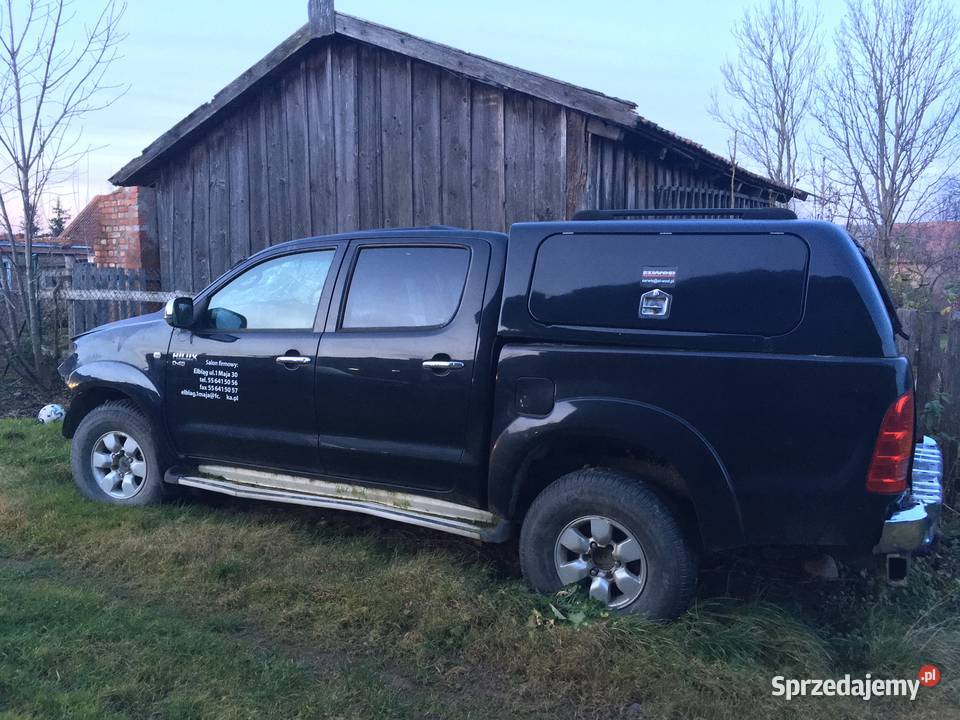 Toyota Hilux pickup uszkodzony warmińsko-mazurskie Chojnik