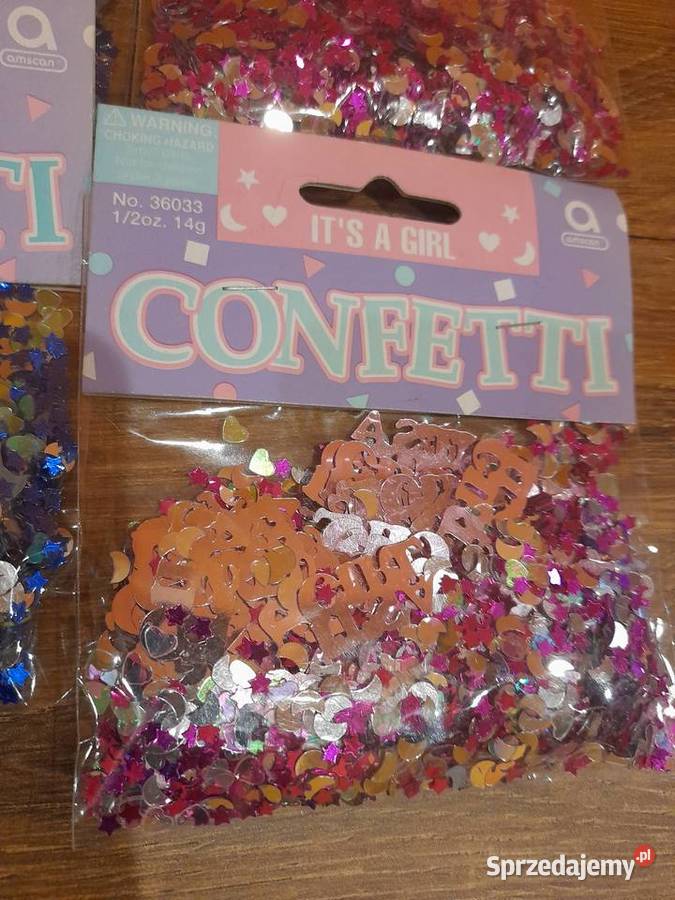Konfetti na baby shower bociankowe Dla Dziecka Konin