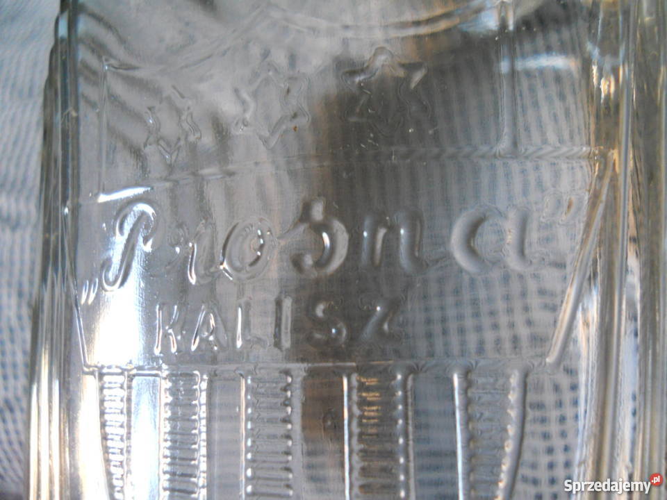 stary przedwojenny słoik szklany dżemie PROSNA Warszawa