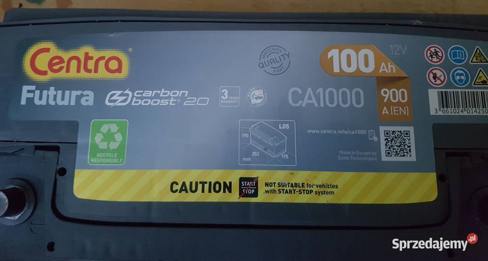 Akumulator samochodowy CENTRA FUTURA Suwałki