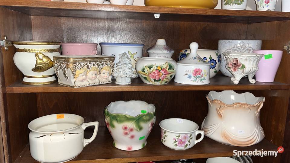 Nocnik z różą Biała gruba porcelana Gdańsk