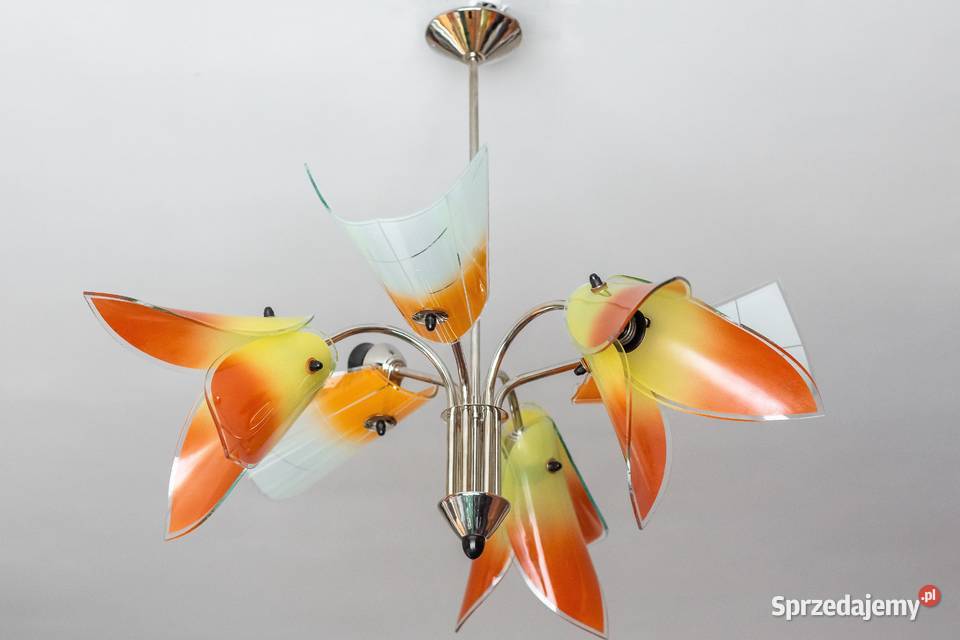 Żyrandol lata 60 Look PopArt MidCentury Vintage Dąbrowa Górnicza sprzedam