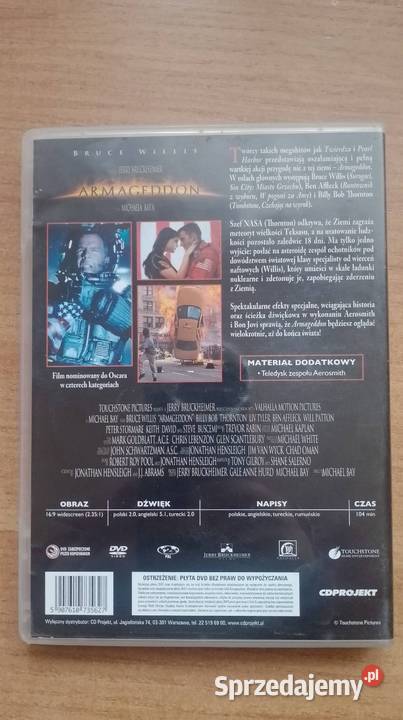 Płyta DVD Armageddon Czarzyzna sprzedam