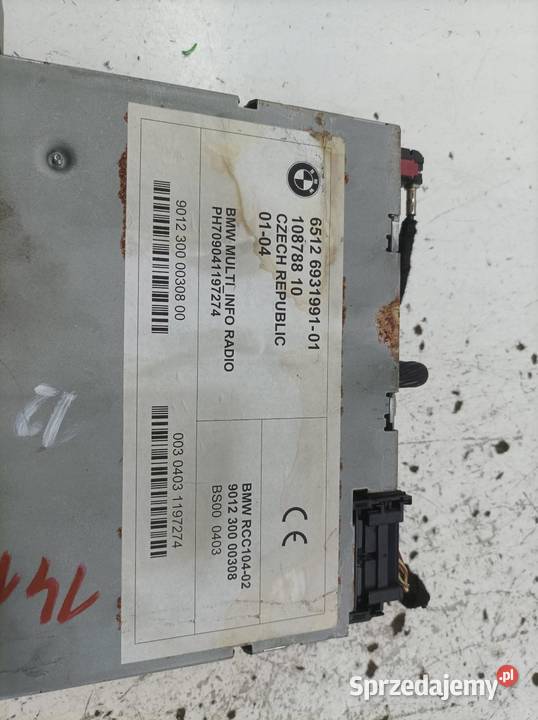 RADIO NAWIGACJA 6931991 Bmw Seria 3 IV 19982006