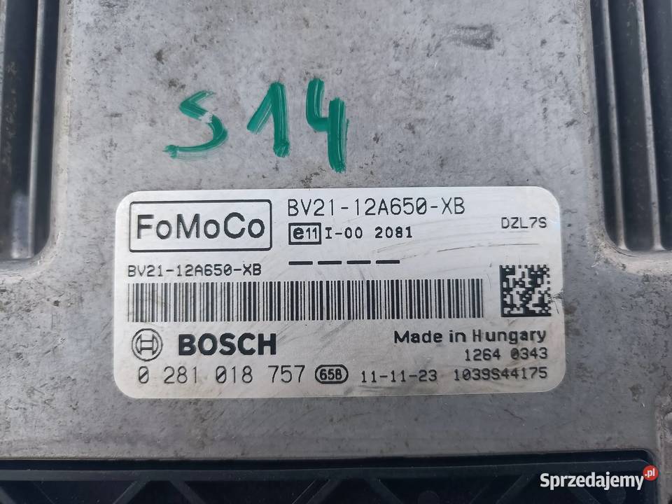 Ford Fiesta MK7 STEROWNIK KOMPUTER SILNIKA wielkopolskie Przemęt