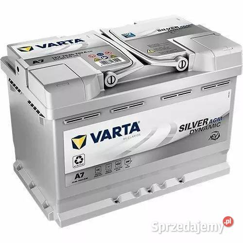 Akumulator 70Ah 760A VARTA AGM A7 DARMOWY DOWÓZ osobowe Tychy