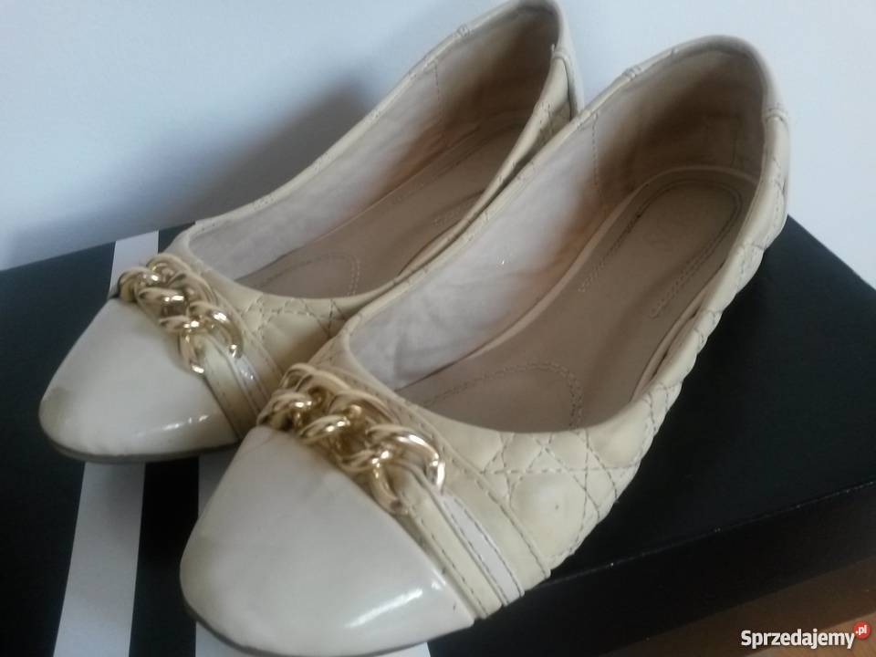 PIKOWANE BALERINKI BALERINY ŁAŃCUSZEK CHANELKI Inna marka Wrocław