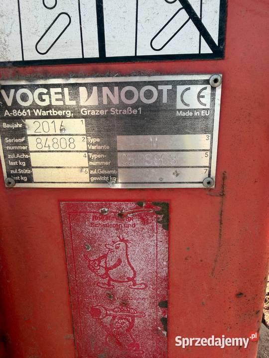 Plug vogel orginal 2014 Vogel & Noot Pługi Rolnictwo Sochaczew