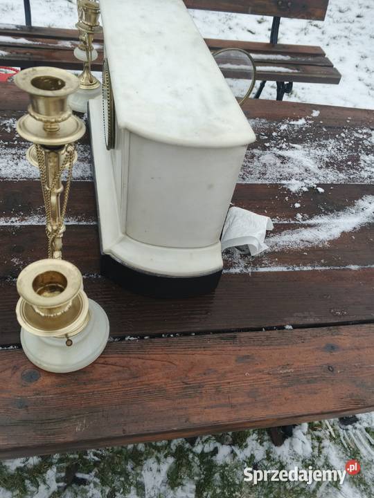 zegar kominkowy ze swiecznikami świętokrzyskie Fałków