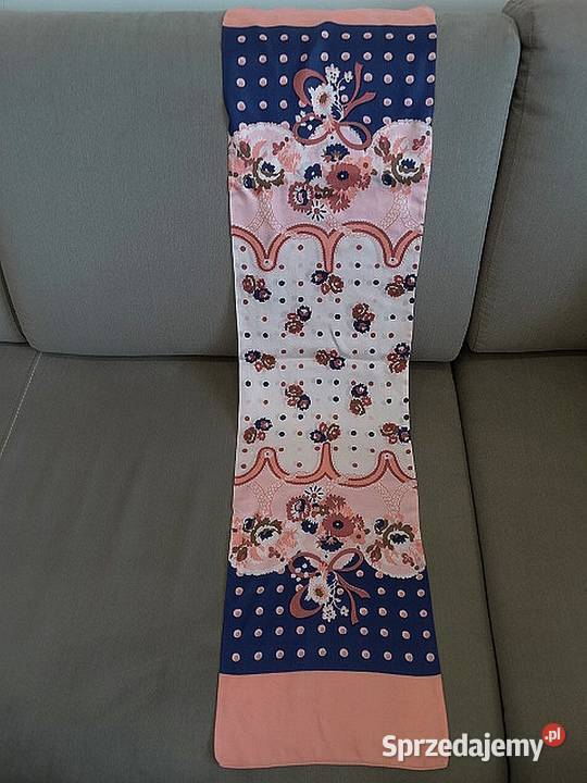 Szalik Jedwabny 100 Naturalny Jedwab Łososiowy