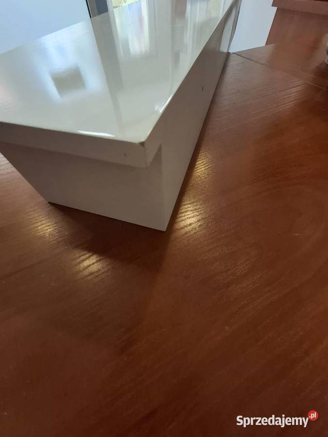 Konsolka z szufladkami biała wysoki połysk Ruda Śląska