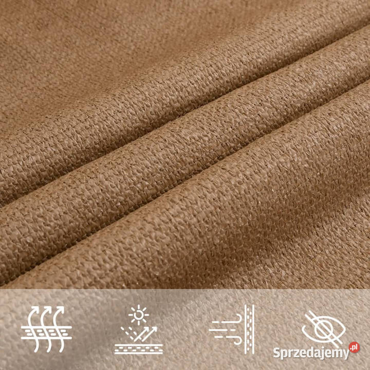 Żagiel przeciwsłoneczny 160 gm kolor taupe 4x4x4 mazowieckie Warszawa sprzedam