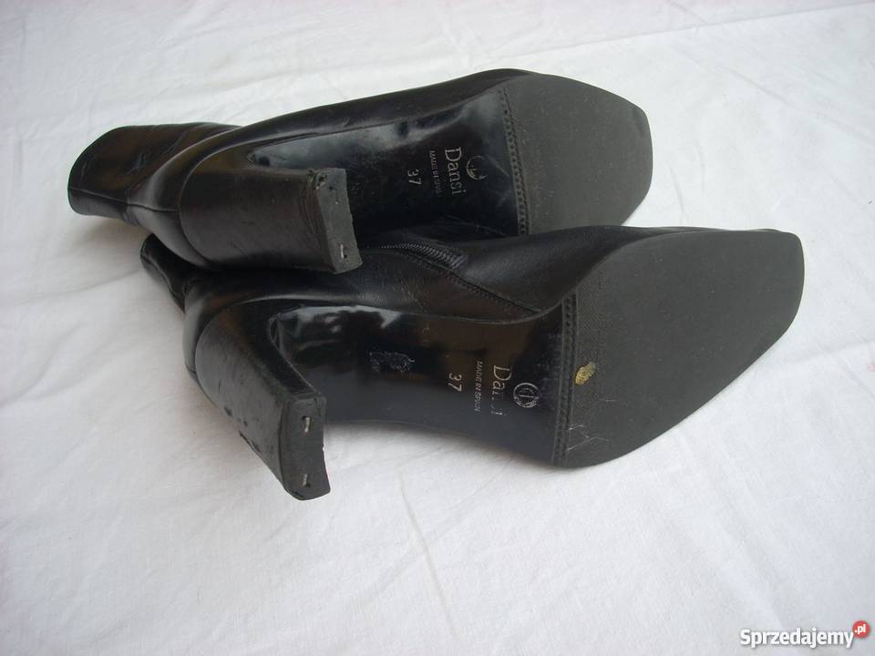 Hiszpańskie Eleganckie Botki Skórzane Lekkie 37 Rozmiar 37 Nowy Sącz