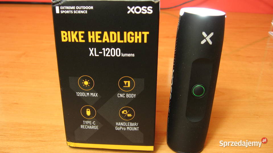 XOSS XL1200 lampkaświatło do roweru przód3200 dolnośląskie Świebodzice