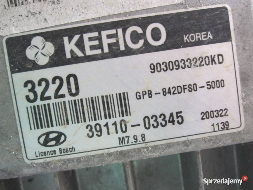 HYUNDAI I20 I 10r komputer sterownik silnika osobowe