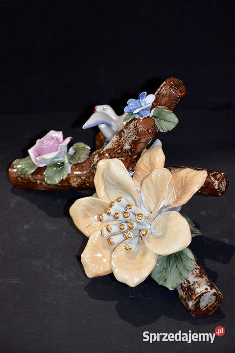 Porcelana Nofi gałąź kwiatowa mniejsza motyle Środa Wielkopolska sprzedam