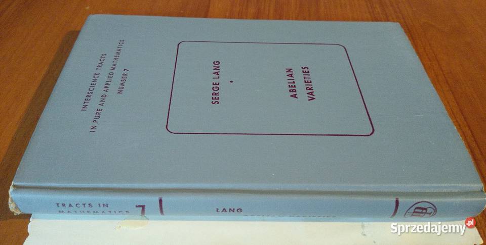 Abelian varieties Serge Lang Gdańsk
