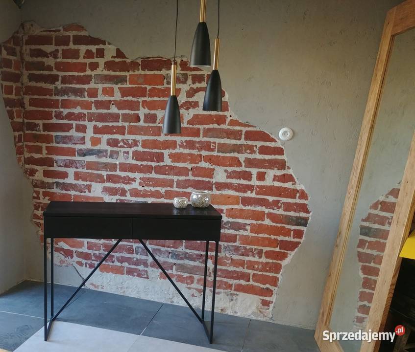 Konsola czarna loft dąb lity Radomsko