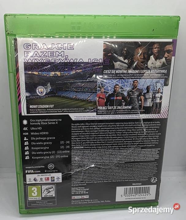 Gra Fifa 21 XBOX ONE XBOX SERIES X Elbląg sprzedam