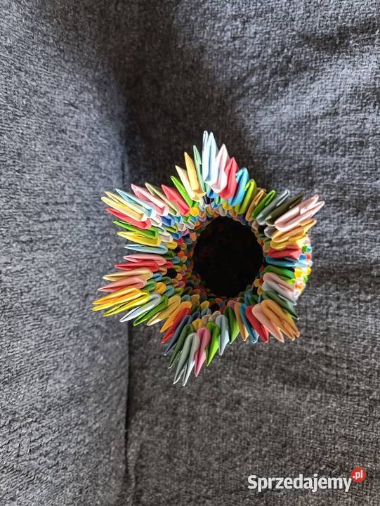Wazon Kolorowy Origami Modułowe 3D Kwidzyn sprzedam