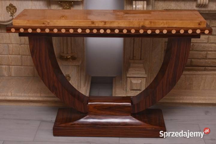 Drewniana Konsola Stolik Styl Art Deco Komoda małopolskie Kraków