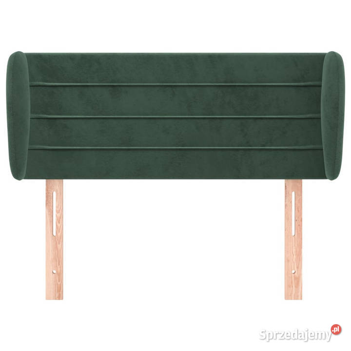 Zagłówek uszak ciemnozielony 83x23x7888