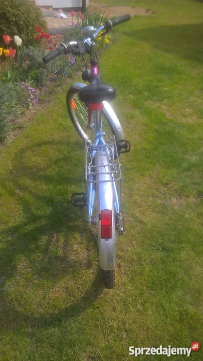 Rower Kross Junior City rama 14 błękitnoróżowy