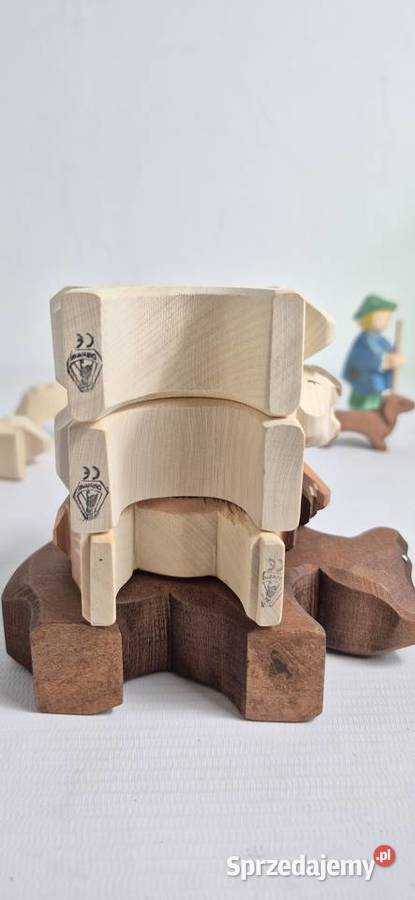 Wielki Zestaw Drewnianych Figurek OSTHEIMER 23 Dla Dziecka Biłgoraj