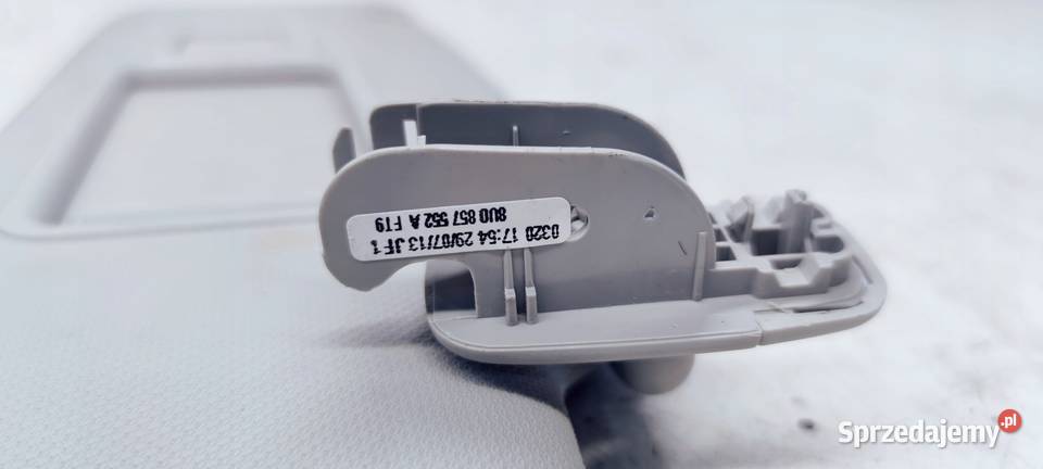 OSŁONA PRZECIWSŁONECZNA AUDI A4 B8 A5 8U0857552A Osłony i zaślepki Osłony i zaślepki Przystajń