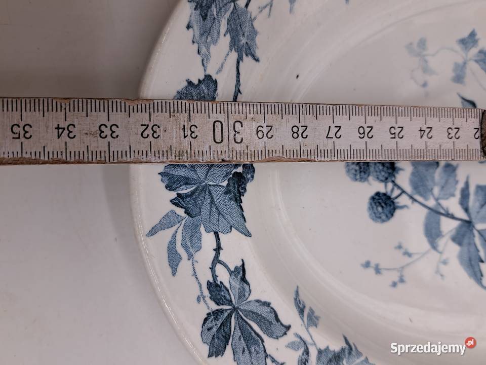 Zabytkowy talerz półmisek owalny VilleroyBoch Porcelana i szkło małopolskie Olkusz