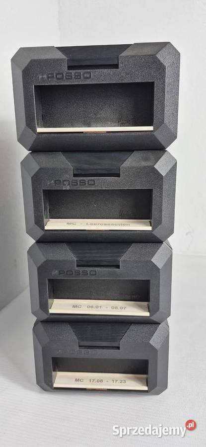 Zestaw 4x Organizer POSSO Media Box na kasety MC Biłgoraj