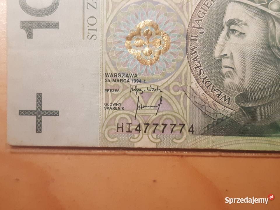 100 złotych super radar 30 lat pierwszej serii