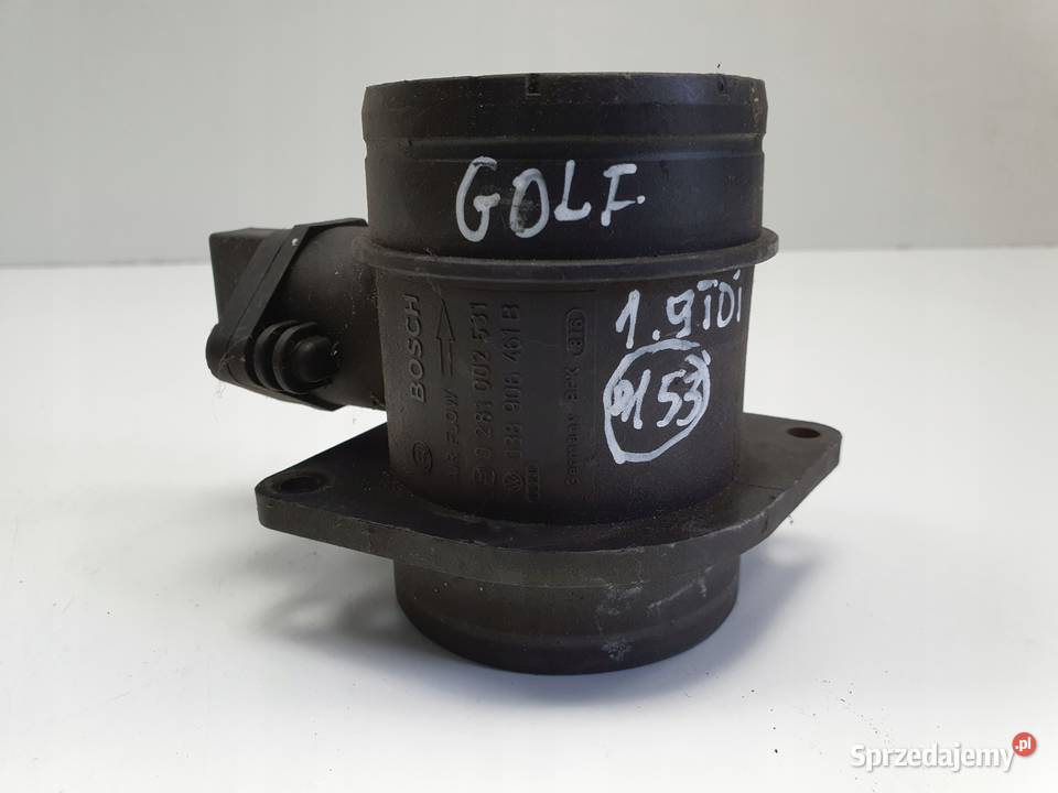 VW Golf V 19 TDI PRZEPŁYWOMIERZ POWIETRZA Janów